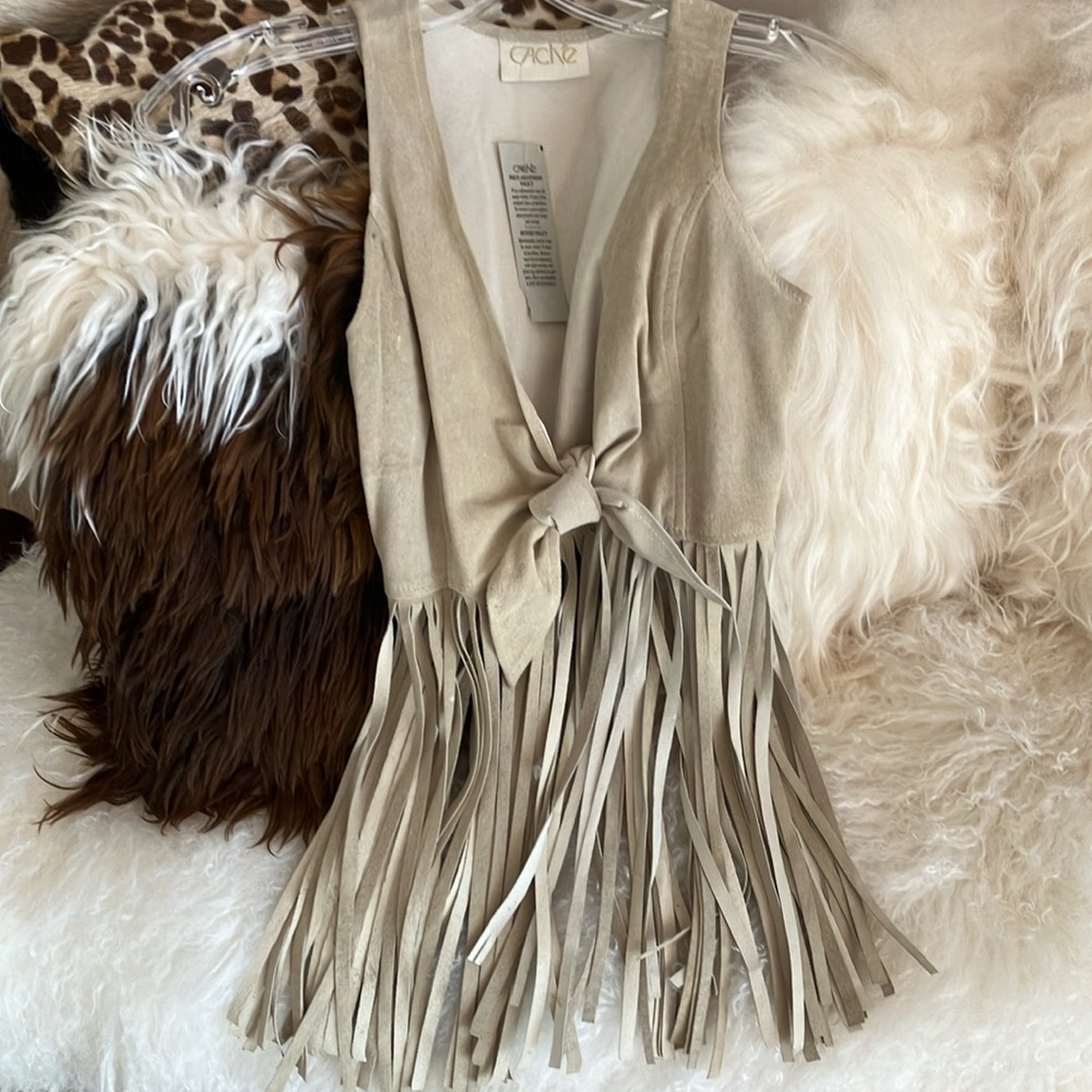 SUEDE FRINGE VEST